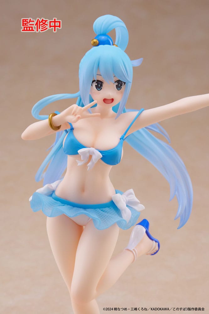 KonoSuba: God&#39;s Blessing on This Wonderful World! 3 Coreful PVC Statue Aqua Swimwear Ver. 18 cm