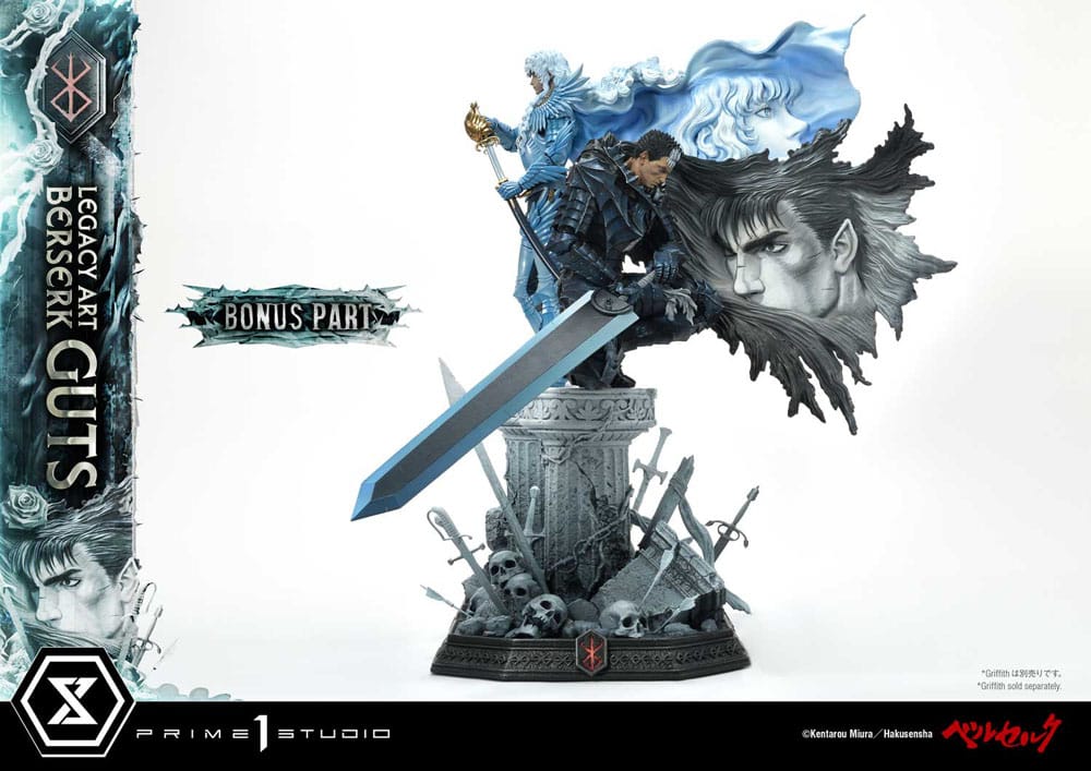 Berserk Legacy Art Kentaro Miura Statue Statue 1/6 Guts Bonus Version 45 cm