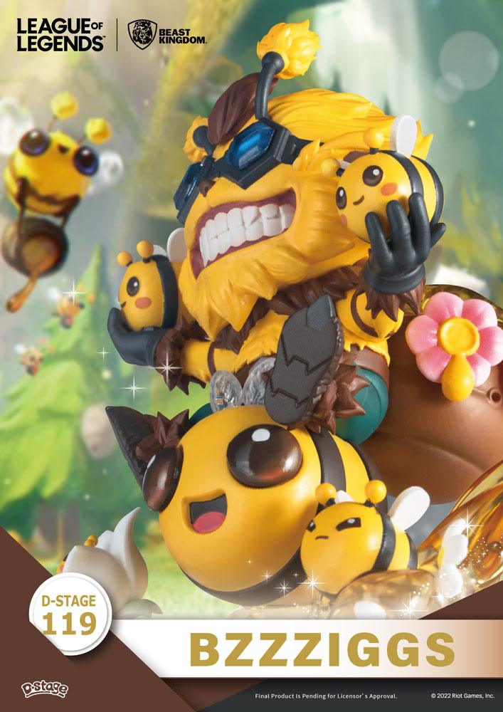 League of Legends D-Stage PVC Diorama Set Beemo &amp; BZZZiggs 15 cm