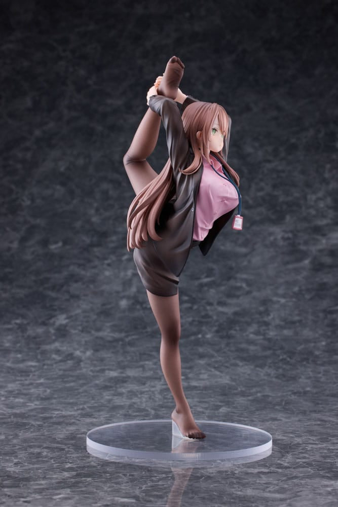 Original Character PVC Statue 1/4 OL-chan Who Doesn&#39;t Want to Go to Work Pink Ver. 26 cm