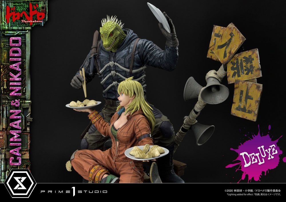 Dorohedoro Statue 1/4 Caiman &amp; Nikaido Deluxe Version 66 cm