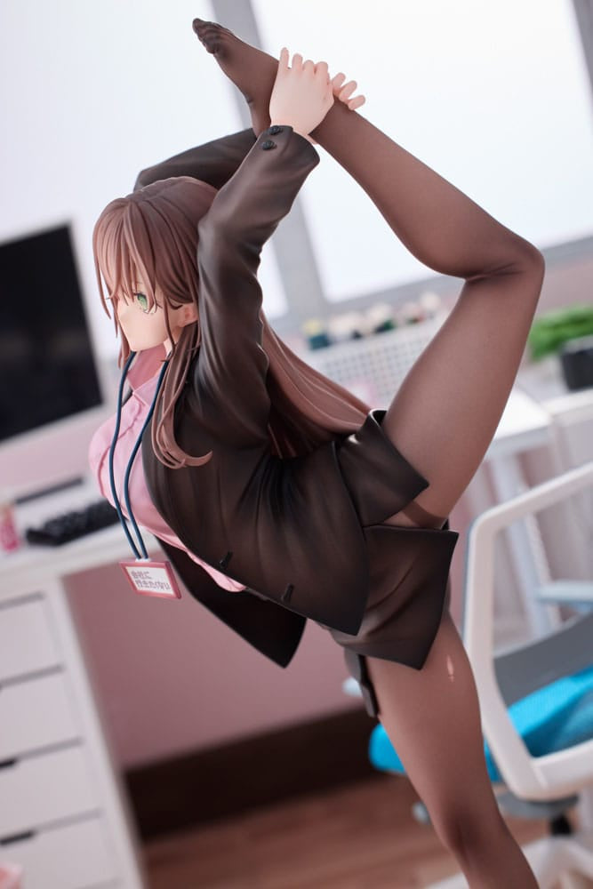 Original Character PVC Statue 1/4 OL-chan Who Doesn&#39;t Want to Go to Work Pink Ver. 26 cm