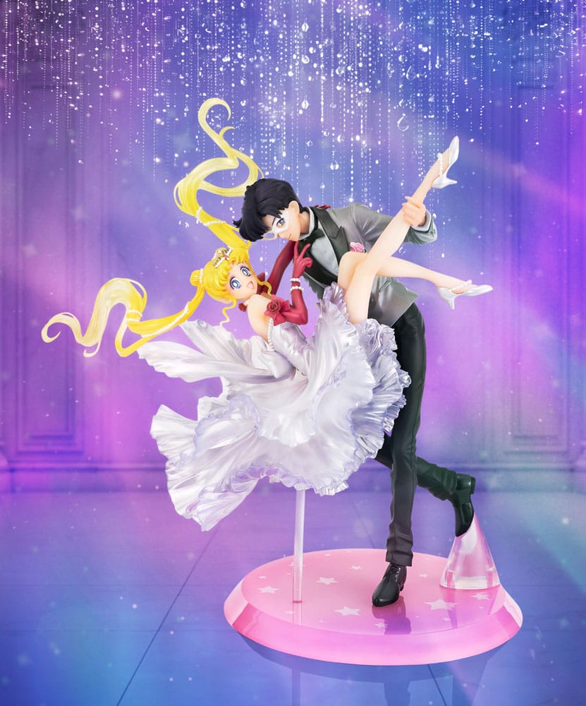Sailor Moon FiguartsZERO Chouette PVC Statue Usagi &amp; Tuxedo Mask Moonlight Glow Edition 24 cm
