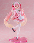 Hatsune Miku PVC Statue Newley Written Sakura Miku Japanese Cafe Ver. 18 cm