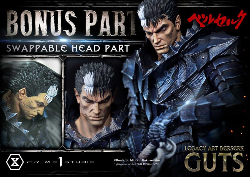 Berserk Legacy Art Kentaro Miura Statue Statue 1/6 Guts Bonus Version 45 cm