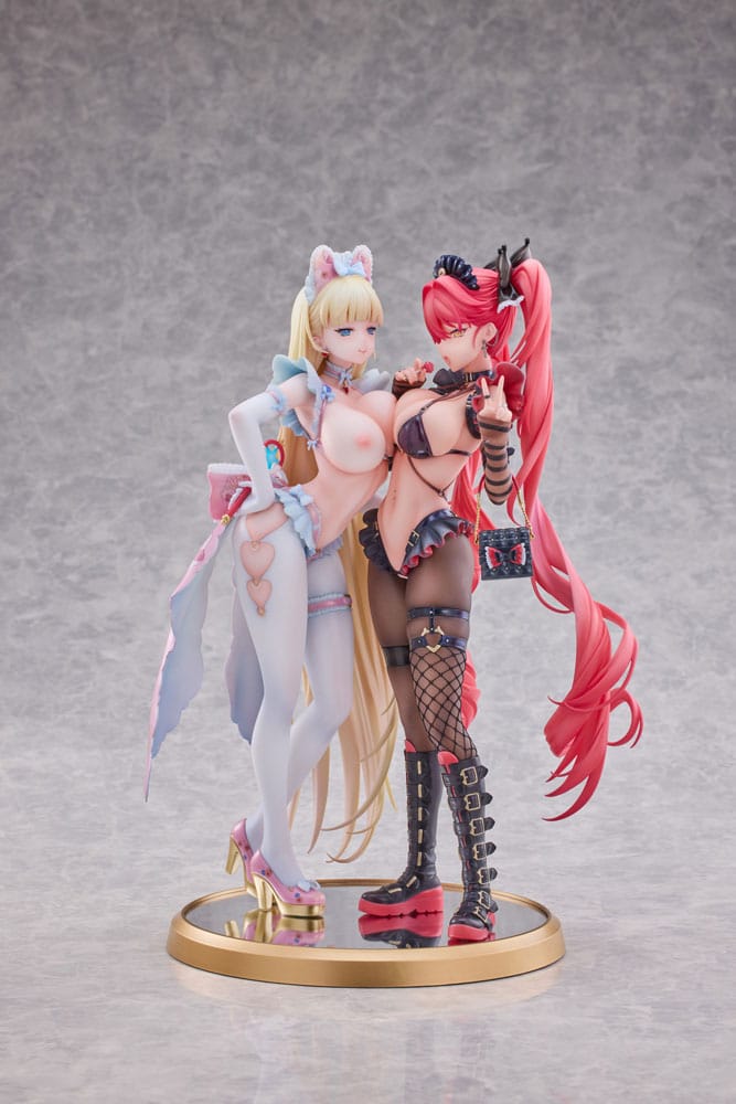 Original Character PVC Statues 1/5 Stella &amp; Sadie Illustrated by Mendokusai 31 cm