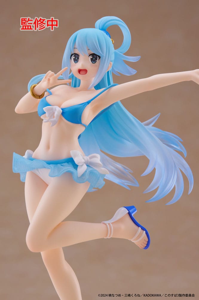 KonoSuba: God&#39;s Blessing on This Wonderful World! 3 Coreful PVC Statue Aqua Swimwear Ver. 18 cm