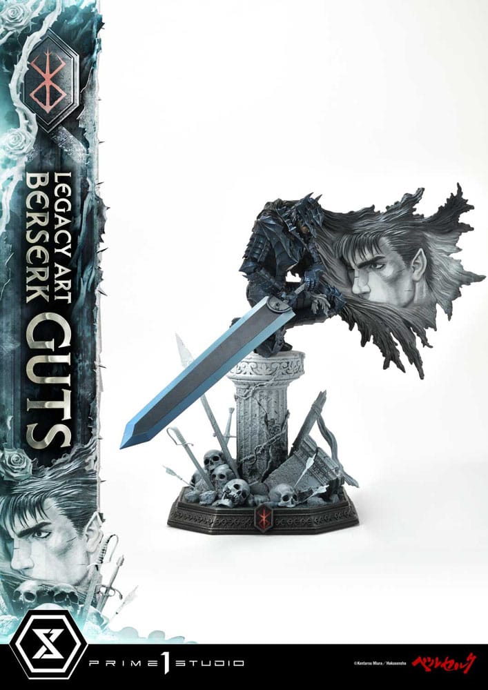 Berserk Legacy Art Kentaro Miura Statue Statue 1/6 Guts Bonus Version 45 cm