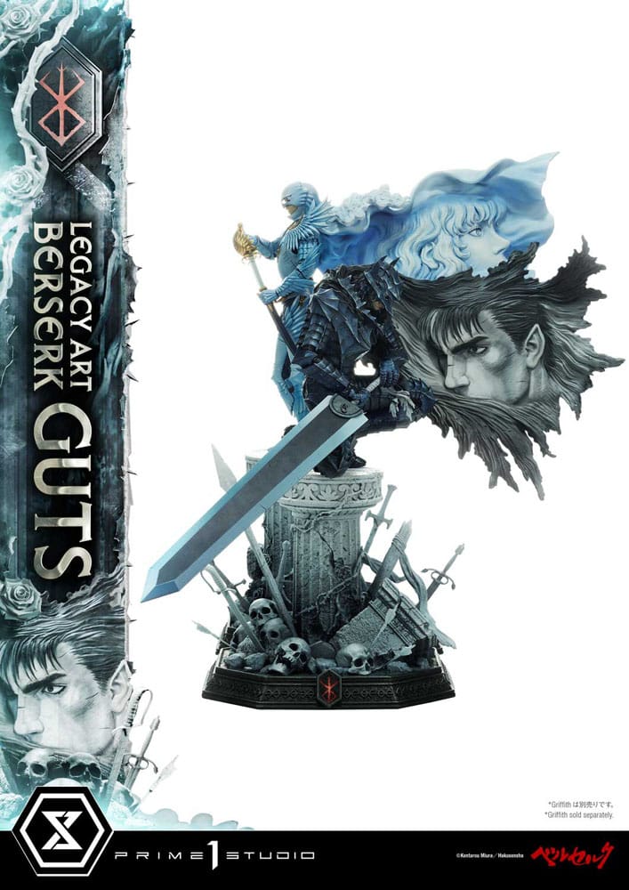 Berserk Legacy Art Kentaro Miura Statue Statue 1/6 Guts Bonus Version 45 cm