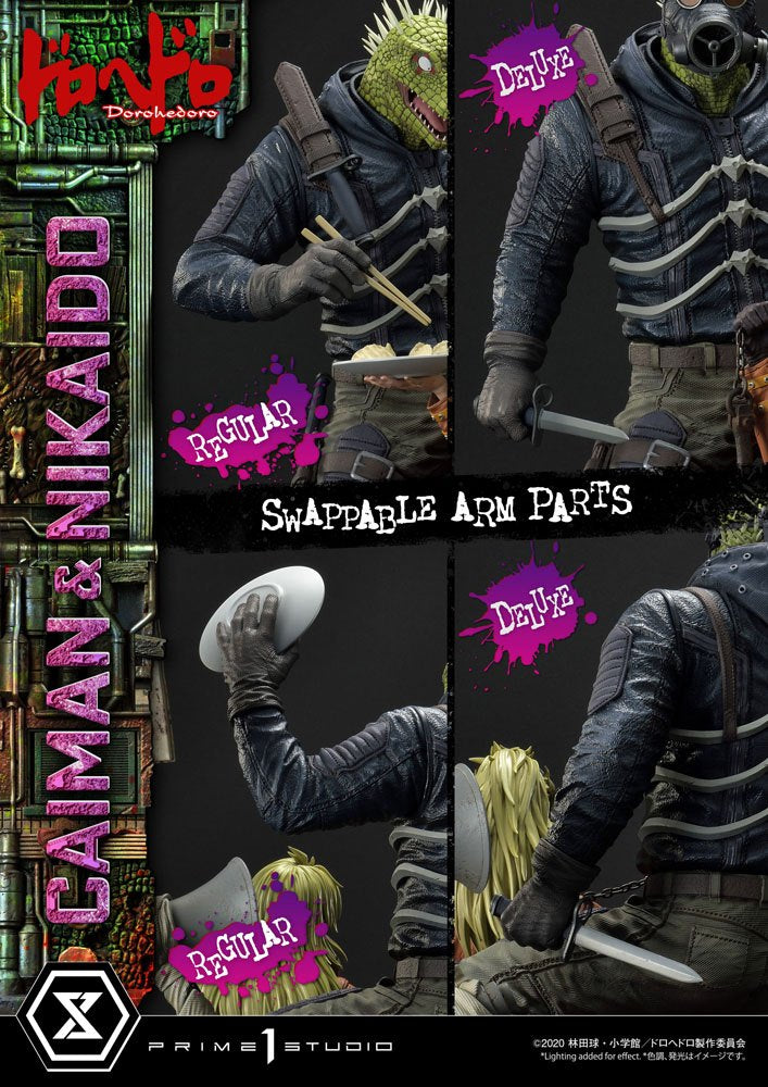 Dorohedoro Statue 1/4 Caiman &amp; Nikaido Deluxe Version 66 cm
