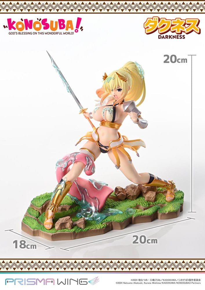 Konusuba - God&#39;s blessing on this wonderful world! Prisma Wing PVC Statue 1/7 Darkness 20 cm