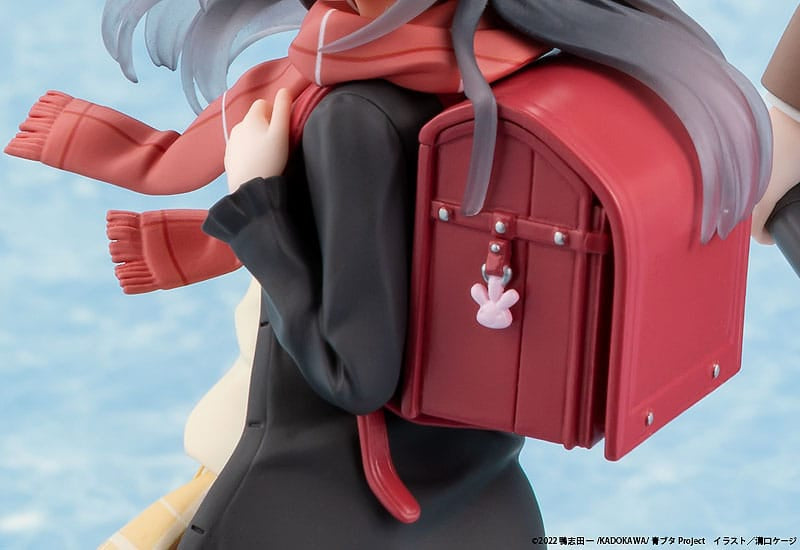 Rascal Does Not Dream of a Knapsack Kid PVC Statue Mai Sakurajima High School Graduation Ver. &amp; Knapsack Kid 19 cm