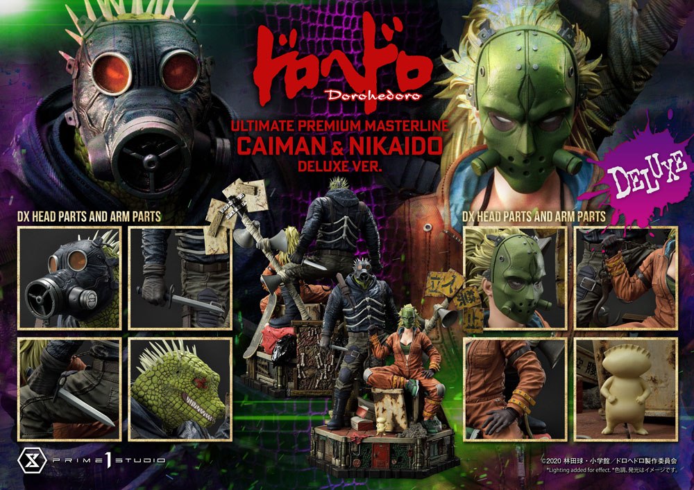 Dorohedoro Statue 1/4 Caiman &amp; Nikaido Deluxe Version 66 cm