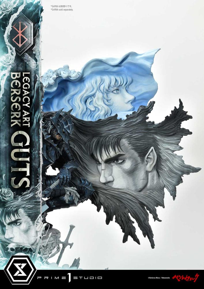 Berserk Legacy Art Kentaro Miura Statue Statue 1/6 Guts 45 cm