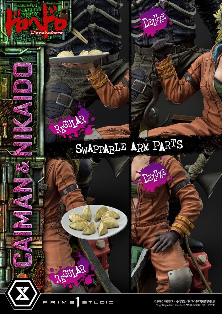 Dorohedoro Statue 1/4 Caiman &amp; Nikaido Deluxe Version 66 cm