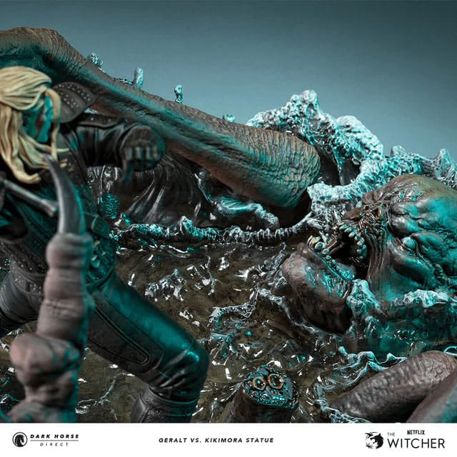 The Witcher 3 Statue Geralt vs. Kikimora 21 cm