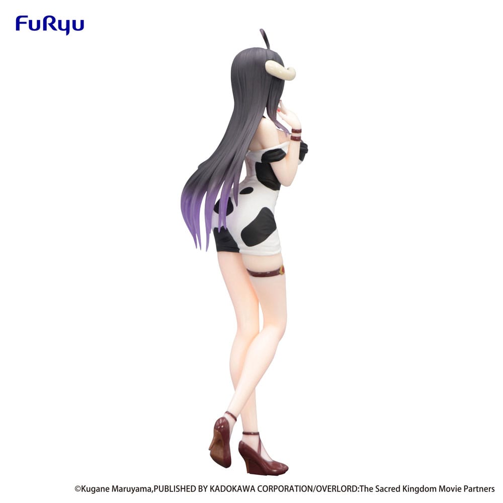 Overlord Trio-Try-iT PVC Statue Albedo Mini Dress Cow Pattern Ver. 21 cm