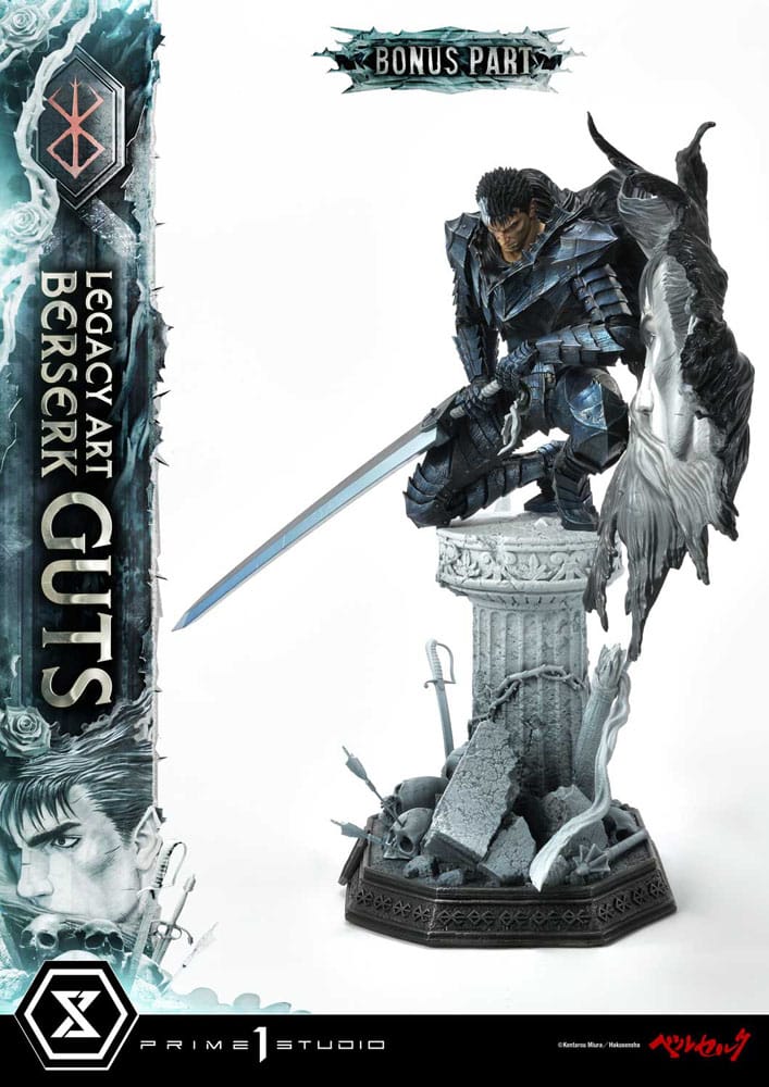 Berserk Legacy Art Kentaro Miura Statue Statue 1/6 Guts Bonus Version 45 cm