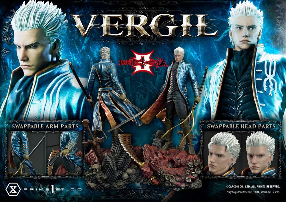Devil May Cry 3 Ultimate Premium Masterline Series Statue 1/4 Vergil Standard Version 69 cm