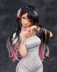 Original Illustration PVC Statue Mai Okuma illustration Healing-type white chinese dress lady 26 cm