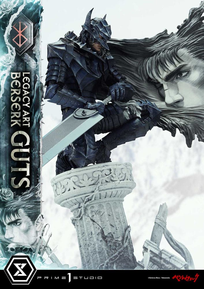 Berserk Legacy Art Kentaro Miura Statue Statue 1/6 Guts Bonus Version 45 cm