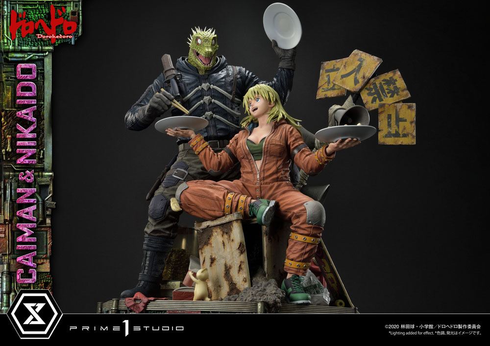 Dorohedoro Statue 1/4 Caiman &amp; Nikaido 70 cm