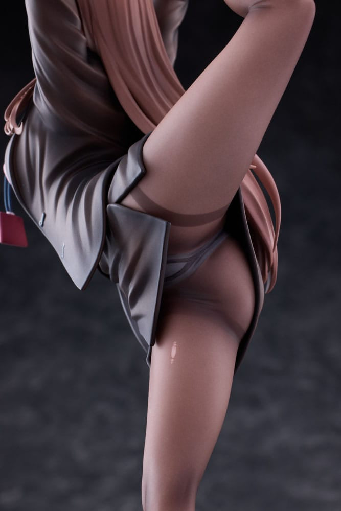 Original Character PVC Statue 1/4 OL-chan Who Doesn&#39;t Want to Go to Work Pink Ver. Deluxe Edition 26 cm