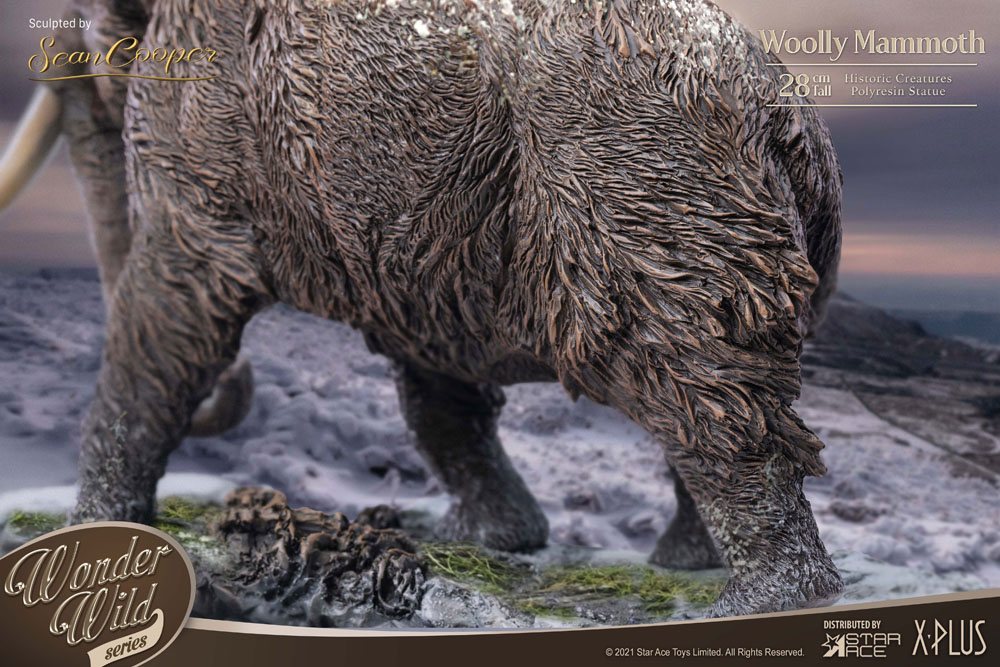 Historic Creatures The Wonder Wild Series Statue The Woolly Mammoth 28 cm