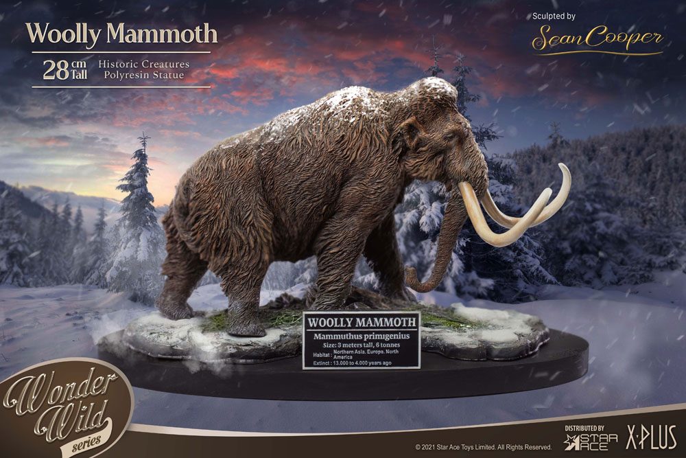 Historic Creatures The Wonder Wild Series Statue The Woolly Mammoth 28 cm