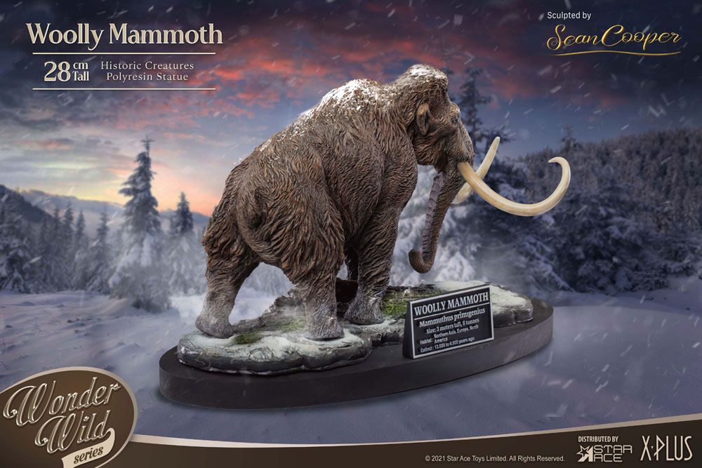 Historic Creatures The Wonder Wild Series Statue The Woolly Mammoth 28 cm