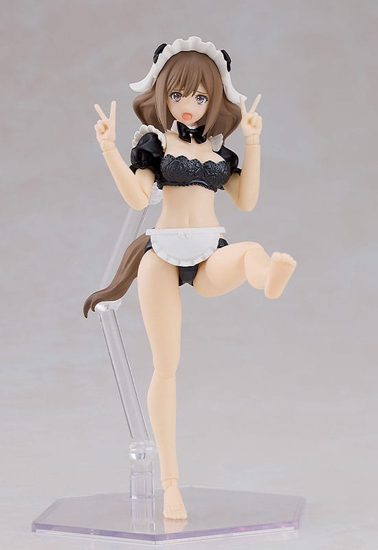 Guilty Princess Plastic Model Kit PLAMAX GP-07 Underwear Body Girl Ran &amp; Jelly: Maid Ver. Set 16 cm