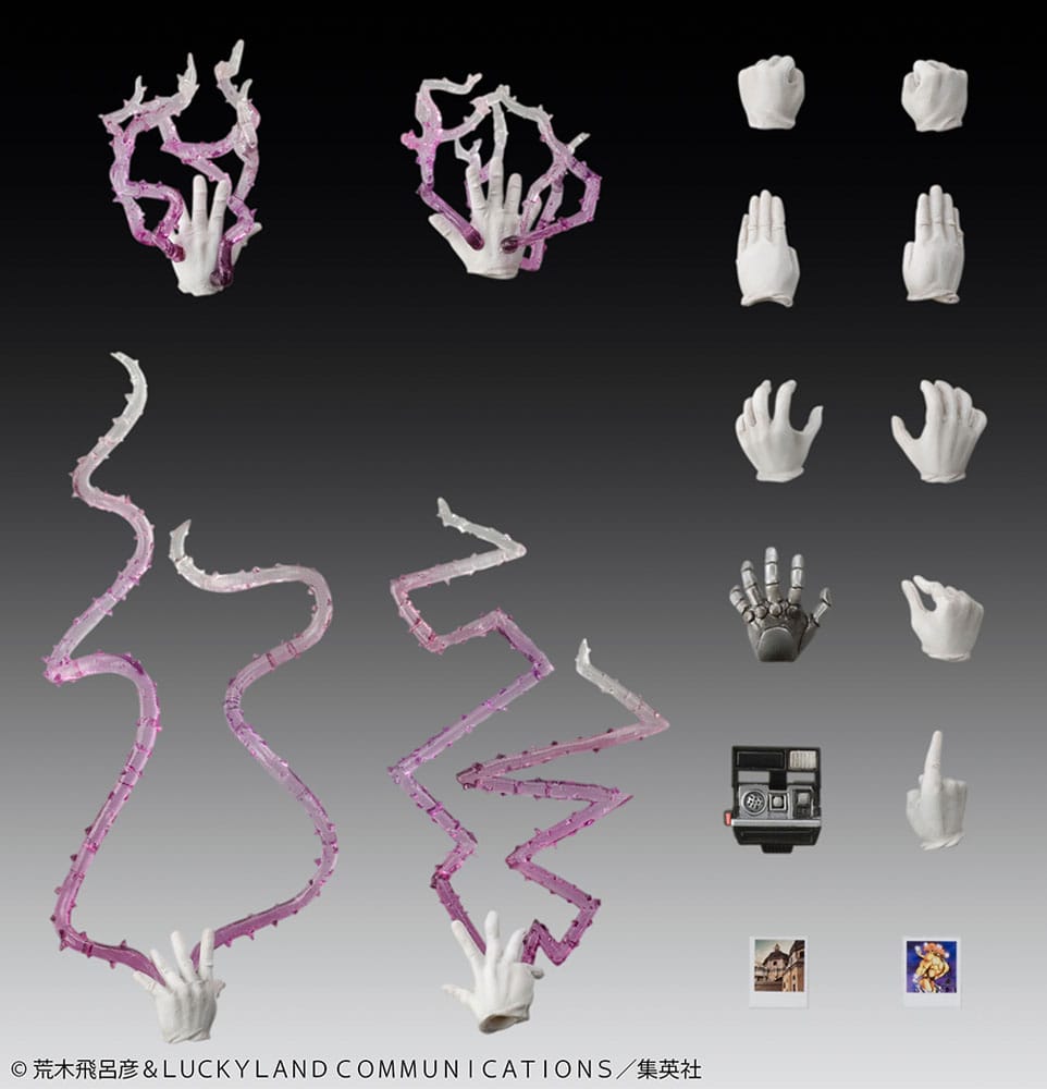 JoJo&#39;s Bizarre Adventure Super Action Action Figure Chozokado (Joseph Joestar &amp; Iggy) (3rd-run) 15 cm