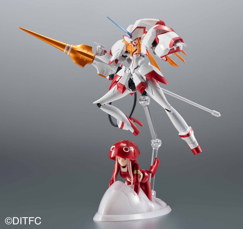 Darling in the Franxx S.H. Figuarts x The Robot Spirits Action Figure Zero Two &amp; Strelizia 5th Anniversary Set 16 cm