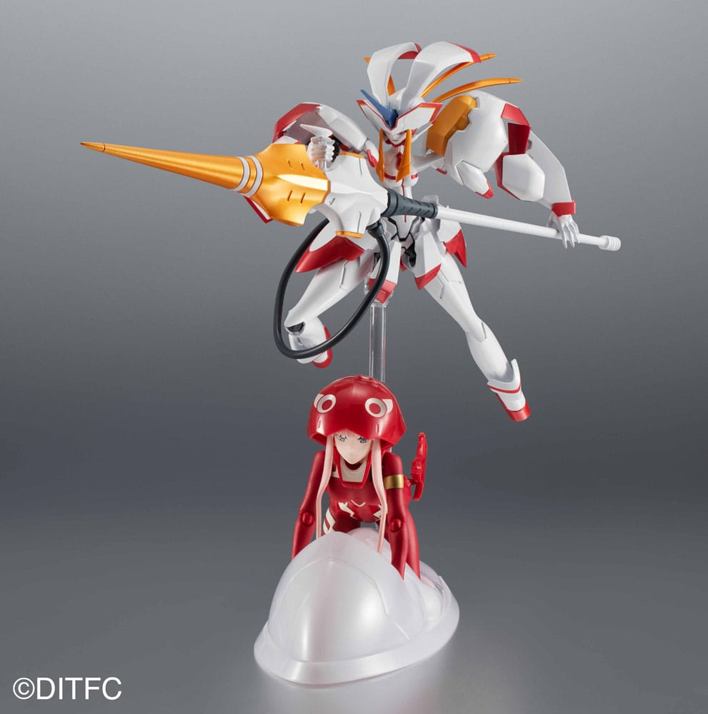 Darling in the Franxx S.H. Figuarts x The Robot Spirits Action Figure Zero Two &amp; Strelizia 5th Anniversary Set 16 cm