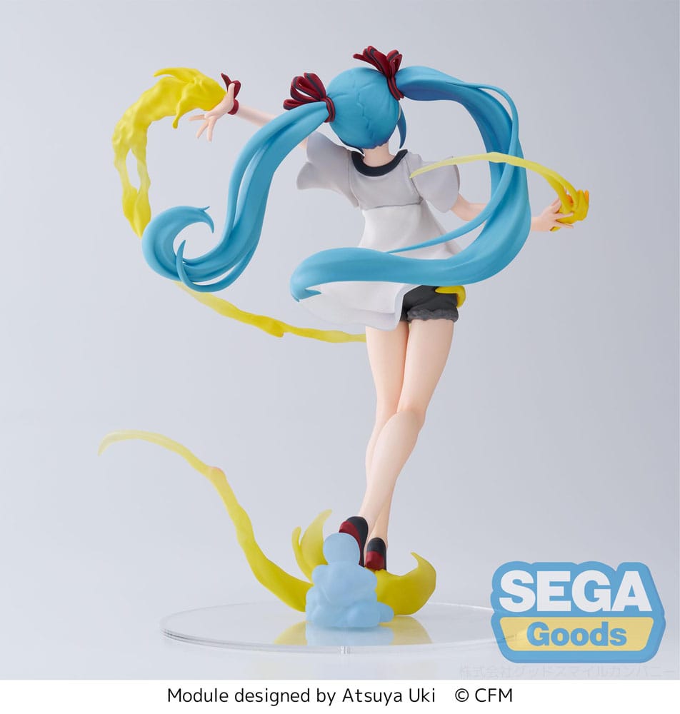 Hatsune Miku: Project DIVA MEGA 39&#39;s Figurizm Luminasta PVC Statue Hatsune Miku Shiny T.R. 22 cm