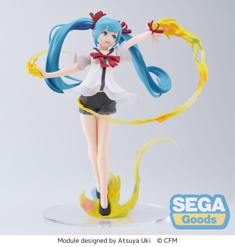 Hatsune Miku: Project DIVA MEGA 39&#39;s Figurizm Luminasta PVC Statue Hatsune Miku Shiny T.R. 22 cm