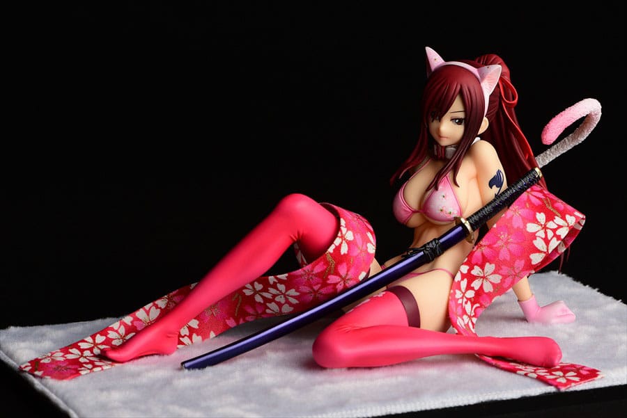 Fairy Tail Statue 1/6 Erza Scarlet - Cherry Blossom CAT Gravure_Style 13 cm