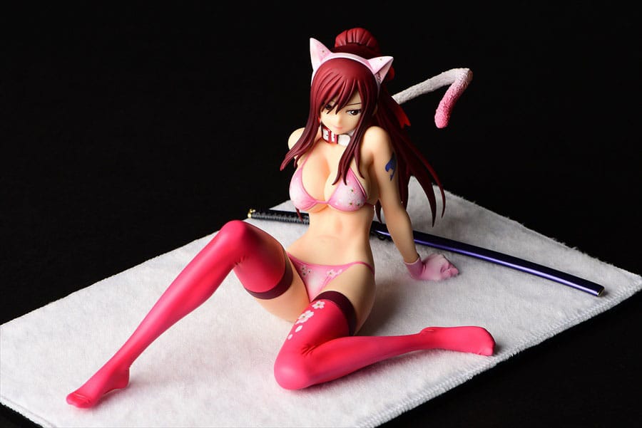 Fairy Tail Statue 1/6 Erza Scarlet - Cherry Blossom CAT Gravure_Style 13 cm