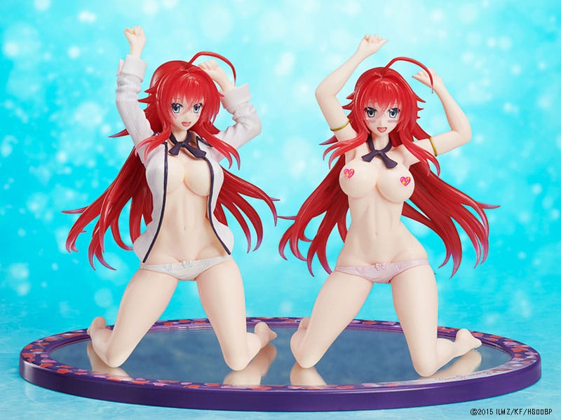 High School DxD BorN Statue 1/10 Rias Gremory Seduction &amp; SUPER Seduction Ver. DX Figure 2 Types Set 12 cm