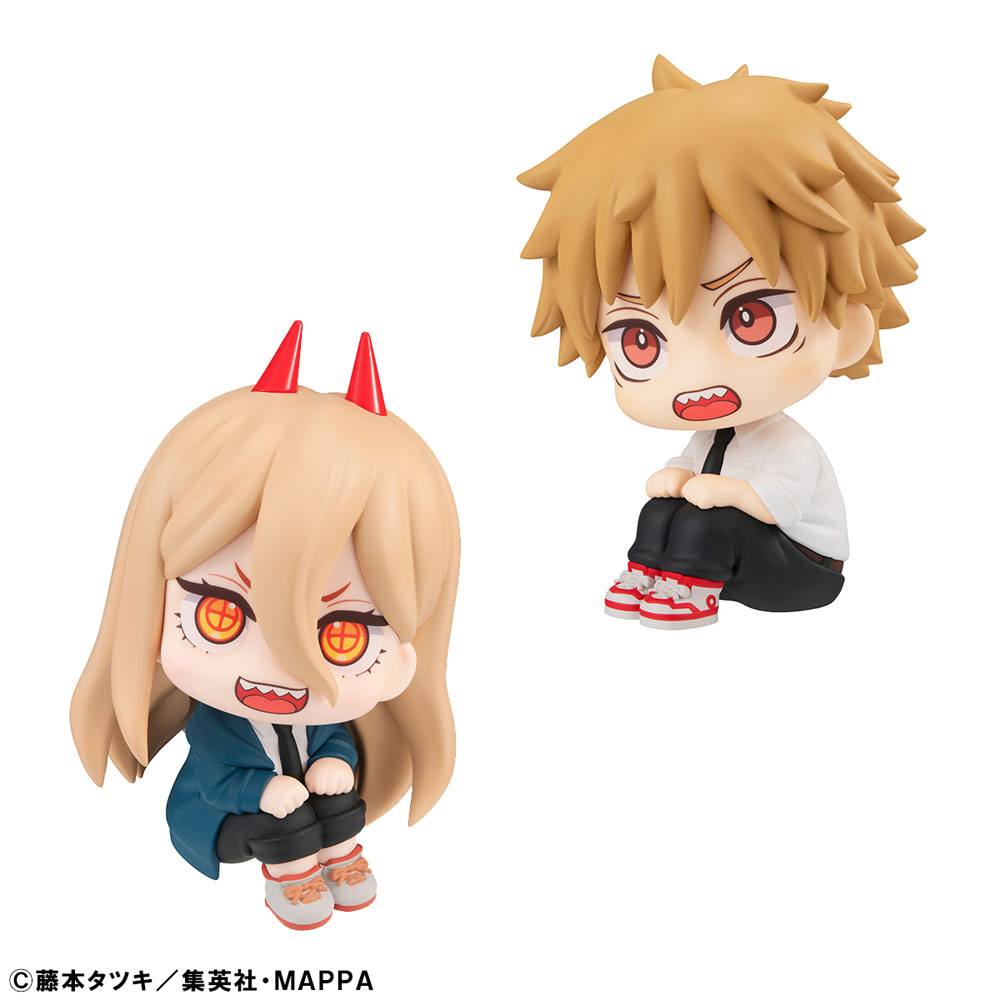 Chainsaw Man Look Up PVC Statues Denji &amp; Power Limited Ver. 11 cm