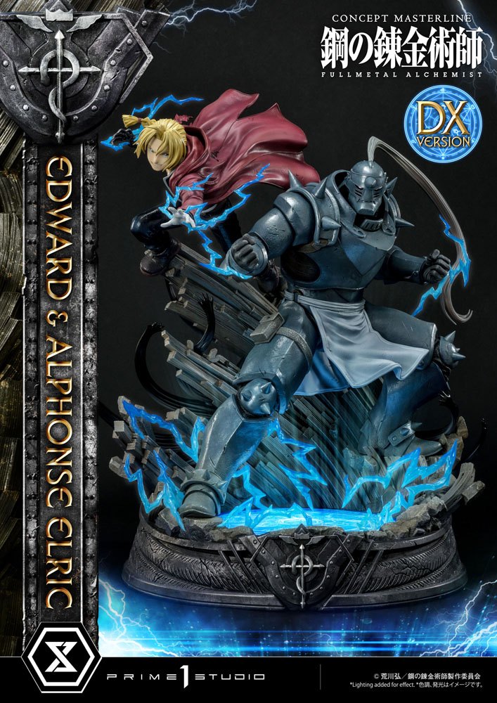 Fullmetal Alchemist Statue 1/6 Edward &amp; Alphonse Elric Deluxe Version 56 cm