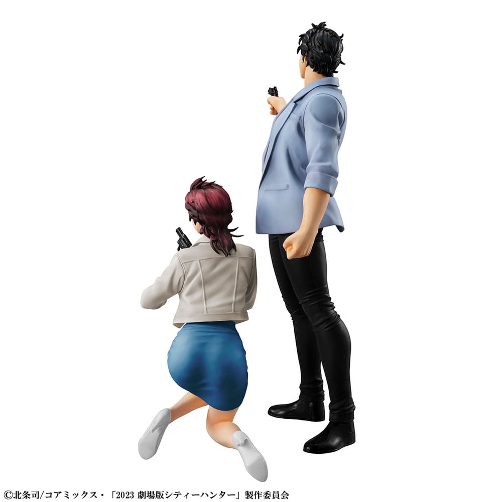 City Hunter Private Eyes G.E.M. Series PVC Statues Saeba Ryo &amp; Makimura Kaori 17 - 25 cm