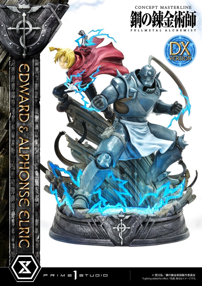 Fullmetal Alchemist Statue 1/6 Edward &amp; Alphonse Elric Deluxe Version 56 cm