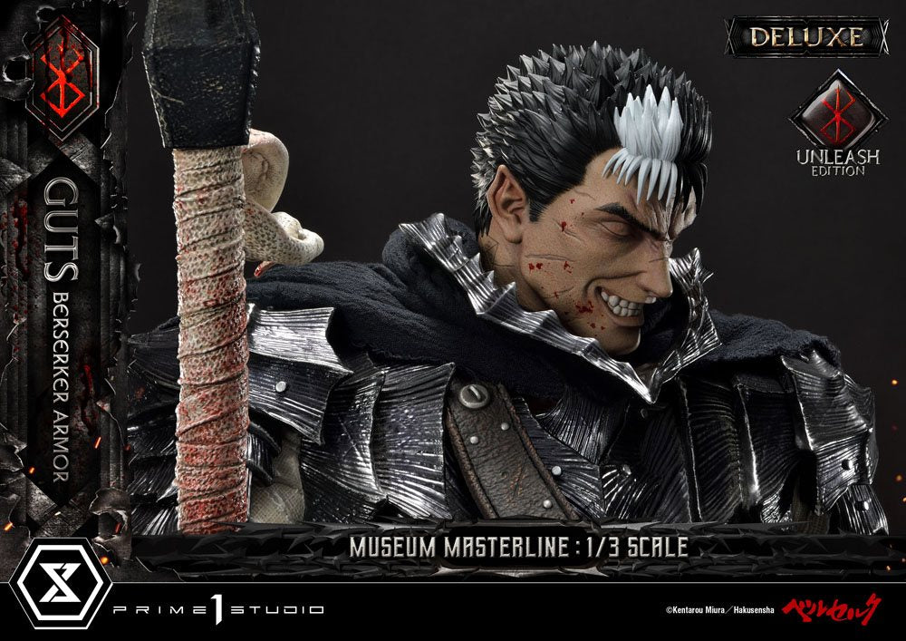 Berserk Museum Masterline Statue 1/3 Guts Berserker Armor Unleash Edition Deluxe Bonus Version 121 cm