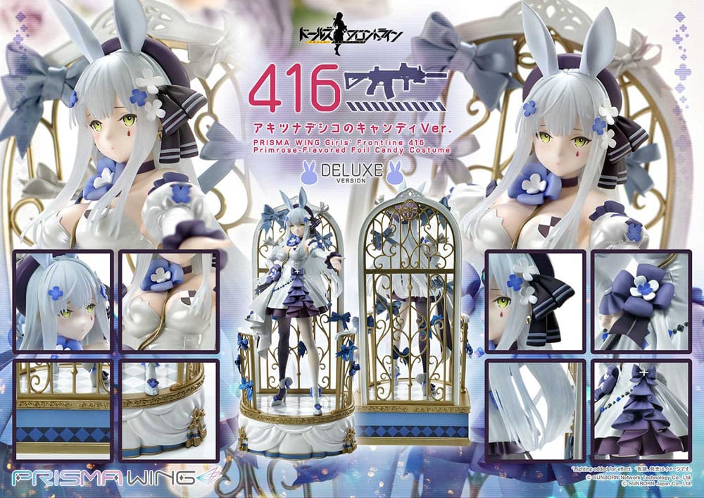 Girls&#39; Frontline Prisma Wing PVC Statue 1/7 Primrose-Flavored Foil Candy Costume Deluxe Version 25 cm