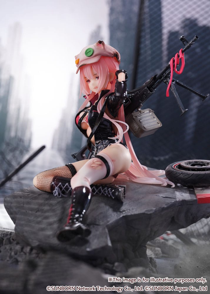Girls&#39; Frontline SHIBUYA SCRAMBLE FIGURE PVC Statue 1/7 UKM-2000 Gale Lightning -Wounded Ver.- 20 cm
