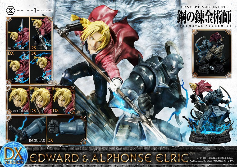 Fullmetal Alchemist Statue 1/6 Edward &amp; Alphonse Elric Deluxe Version 56 cm