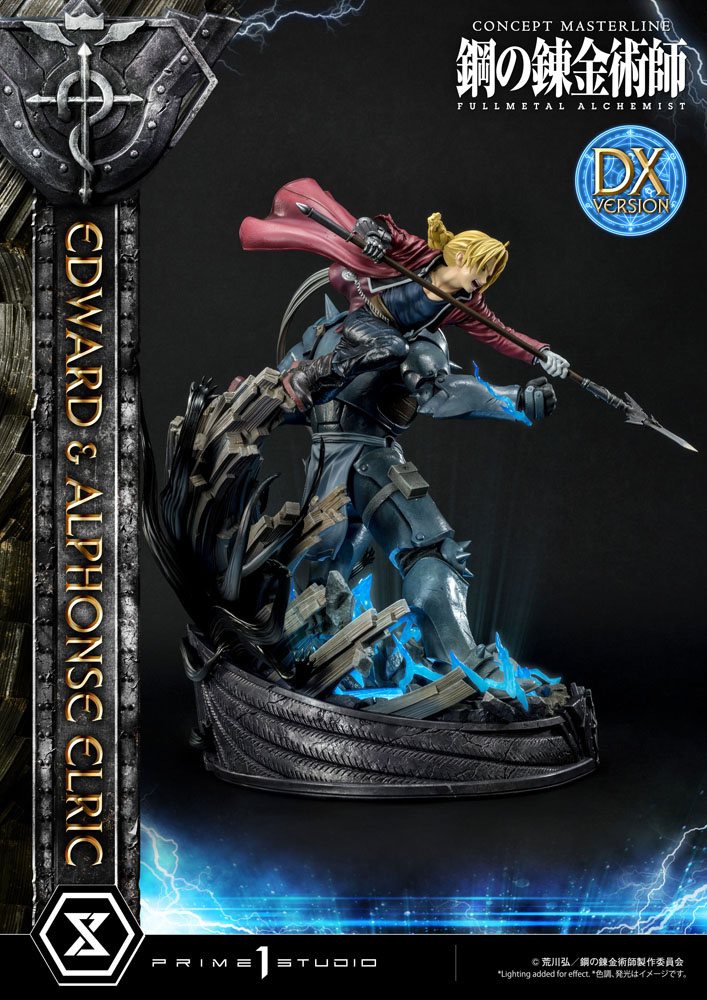 Fullmetal Alchemist Statue 1/6 Edward &amp; Alphonse Elric Deluxe Version 56 cm