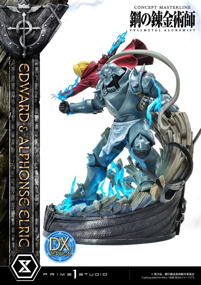 Fullmetal Alchemist Statue 1/6 Edward &amp; Alphonse Elric Deluxe Version 56 cm