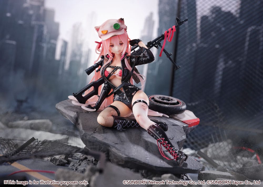 Girls&#39; Frontline SHIBUYA SCRAMBLE FIGURE PVC Statue 1/7 UKM-2000 Gale Lightning -Wounded Ver.- 20 cm
